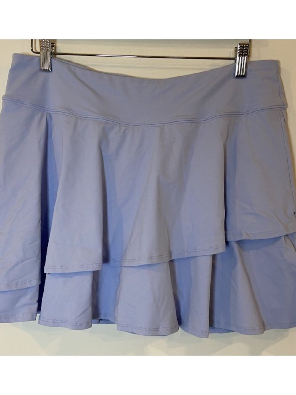 NWT Lands' End Swim Skirt Bathing Suit Layer Light Blue Size L 14 16 New